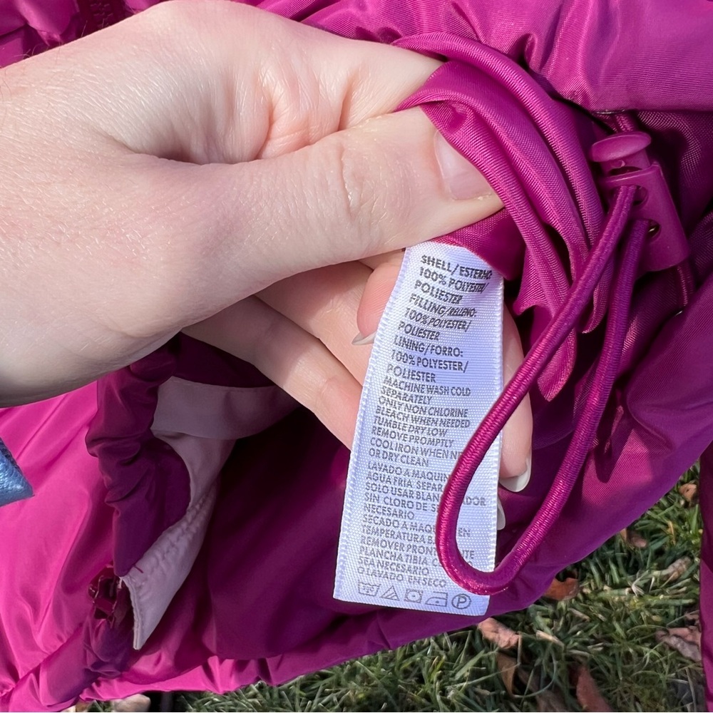 Rebecca Minkoff Vibrant Pink and Cream Puffer Jacket - Picture 8 of 9